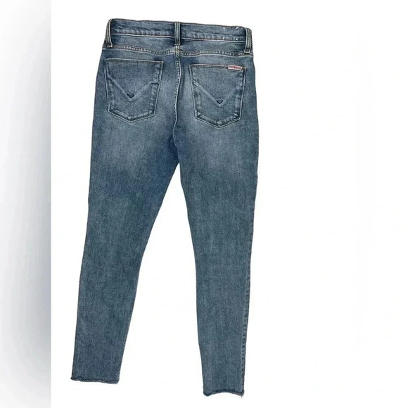 💥HOST PICK💥 Hudson Natalie Super Skinny  Mid-Rise Raw Hem Ankle Jeans Size 27 - Picture 2 of 8